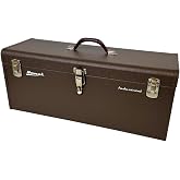 Homak 24-Inch Industrial Steel Toolbox, Brown Wrinkle Powder Coat, BW00200240