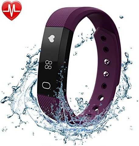 Fitness Tracker Watch with Heart Rate Monitor, FELIS Bluetooth 4.0 Activity Tracker and Pedometer Bracelet Wristbands with Call MSM Reminder and IP67 Water Resistance for iPhone Android Smartphone