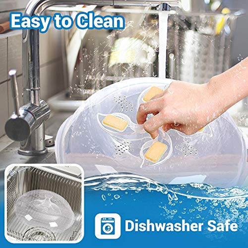 2 Microwave+Plate+Cover+Anti+Splatter+Dishwasher