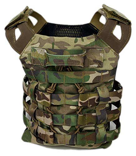 P3 Kids Adjustable Lightweight Combat Tactical Assault Molle Military Vest for Airsoft Paintball for Children - Thumbnail 3