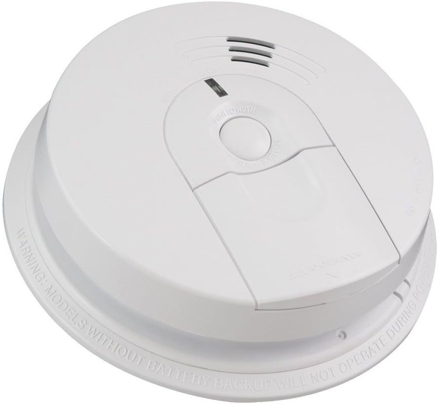 Kidde 21026063 AC Hardwired Smoke Detector Alarm with 9V Back up and Front Load Battery Door - - 