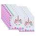 Bright Crescent Unicorn Party Supplies & Decorations - Disposable Tablecloth with Happy Birthday Banner, Plates, Straws, Blowers, 9 Oz Cups, White & Pink Unicorn Balloons – 122pcs, Serves 16 People