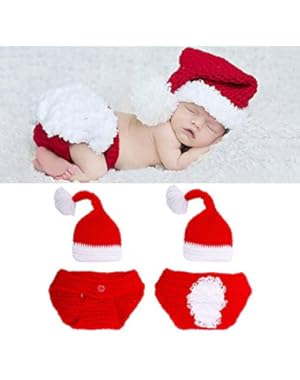 Newborn Crochet Knitted Hat+Shorts Infant Clothing for Christmas Festival Lovely