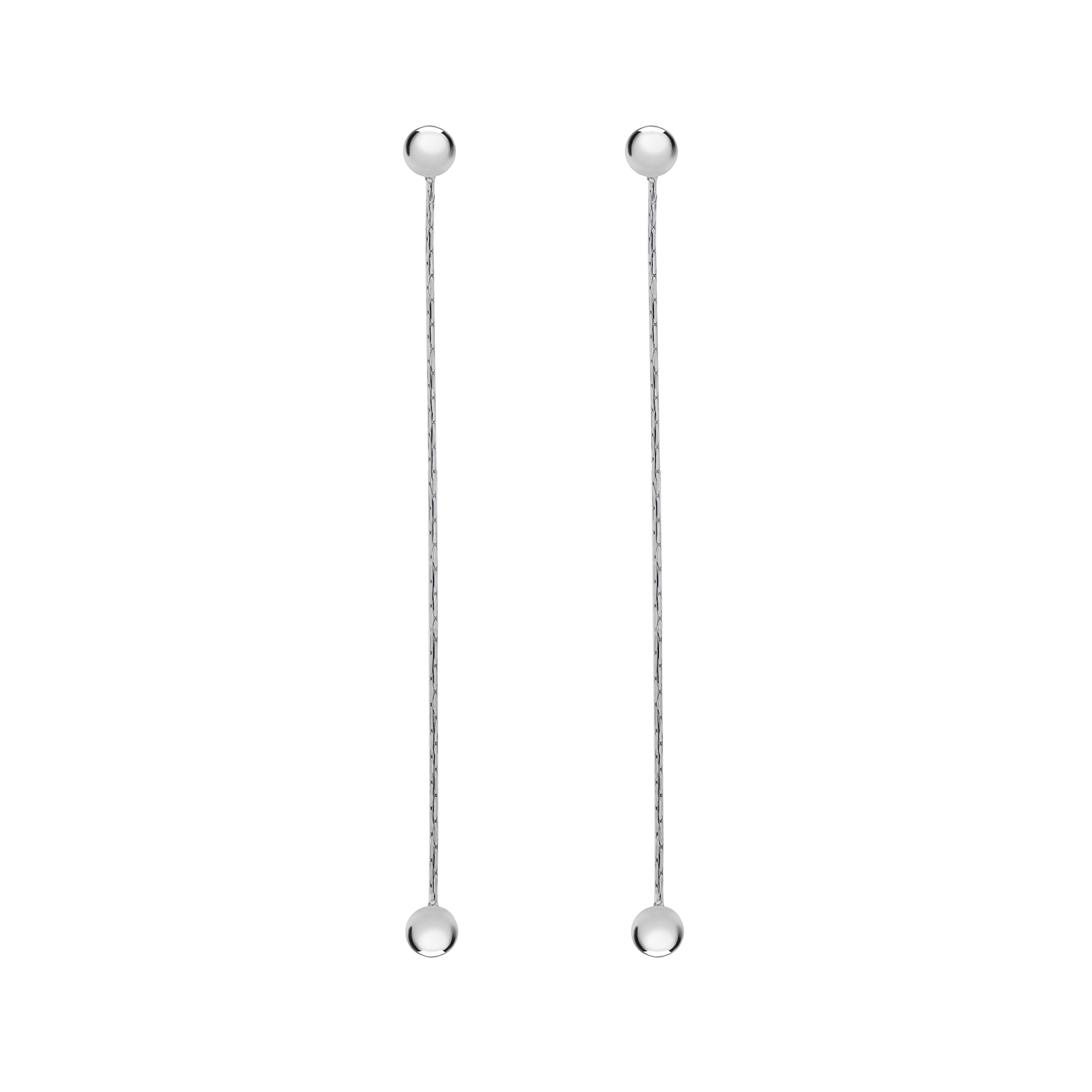 Tuscany Silver Women Dangle and Drop Earrings of Length 6cm