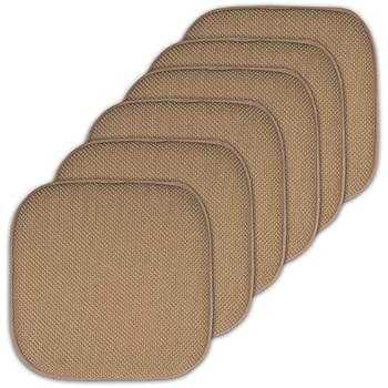 Sweet Home Collection Cushion Memory Foam Chair Pads Honeycomb Nonslip Back Seat Cover 16