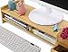 Bamboo Monitor Stand Riser with Storage,Desktop Computer Monitor Stand with Drawer for Home & Office Desktop Organizer,2-Tierthumb 3
