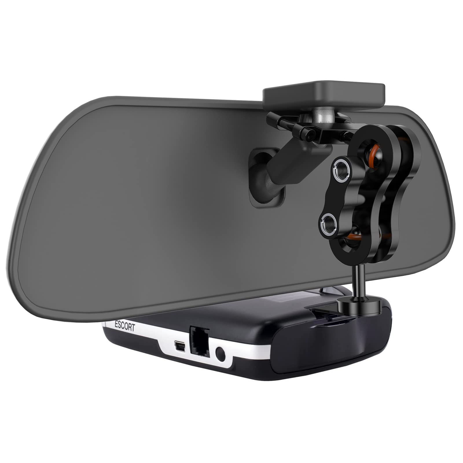 SDSACZMU Rearview Mirror Radar Detector Mount, Aluminum Rearview Mirror Rod Radar Mount,for Escort Max / Max2/ MAX360 Radar Detector ( Not Applicable to Radar Mount with Magnetic Connection)