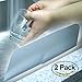 [2PK] Universal Silicone Kitchen Sink Splash Guard w/Suction Cups, 11