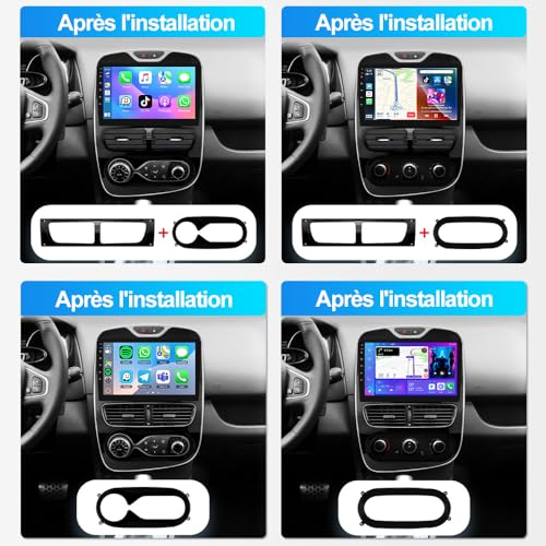 ACAVICA Car Radio Renault Clio 4 Android 15 4+64 GB, 10.1 Inch with Wireless CarPlay Android Auto, Bluetooth 5.4 Stereo GPS WiFi 6.0 FM, for Renault Clio 2012-2018 Medianav (4Core/4+64GB)