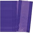Purple Large Cellophane Bags (27cm x 12cm) 30 Count - Vibrant and Durable Packaging for Gifts and Treats