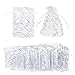 Juvale 120 Pack Organza Gift Bags - Drawstring Organza Bags, Mesh Favor Bags for Decoration, Wedding Gifts, Special Occasions, Party Favors, Silver - 3.5 x 4.75 Inches
