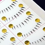 10 Pairs Makeup Natural Lower Bottom Black False Eyelashes Clear Band