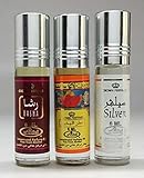 Al-Rehab 6ml Perfume Oils - Bestsellers 10 thru 12 - Rasha - Bakhour - Silver