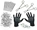 16G and 14G Body Piercing Kit 45 Pieces, 30 Mixed Body Jewelry Tongue Tragus Ear Eyebrow Nipple Lip Nose