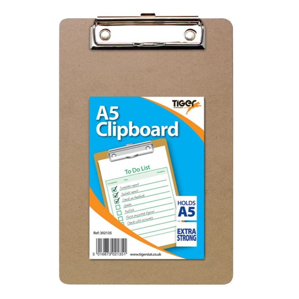 Tiger A5 MASONITE CLIPBOARD