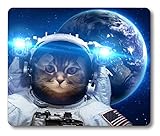 Smooffy Non Slip Mouse Pad for Office,Astronaut Cat