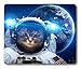 Smooffy Non Slip Mouse Pad for Office,Astronaut Cat Nebula Galaxy Outer Space Mouse Pad