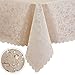 HENLY Rectangular Tablecloths Easy Care Dinning Table Cover Waterproof Oil-Proof Spill-Proof Durable Tablecloth (Beige (pu), 60