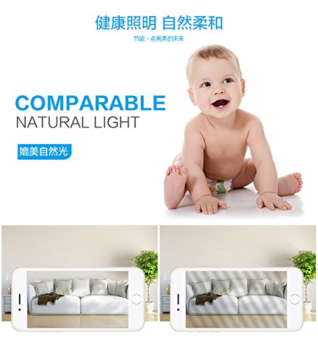 LEDMO LED Strip Lights, Upgarded SMD2835 300LEDs Cool White 6000K 16.4Ft LED Light Strip with DC12V 5A Power Supply