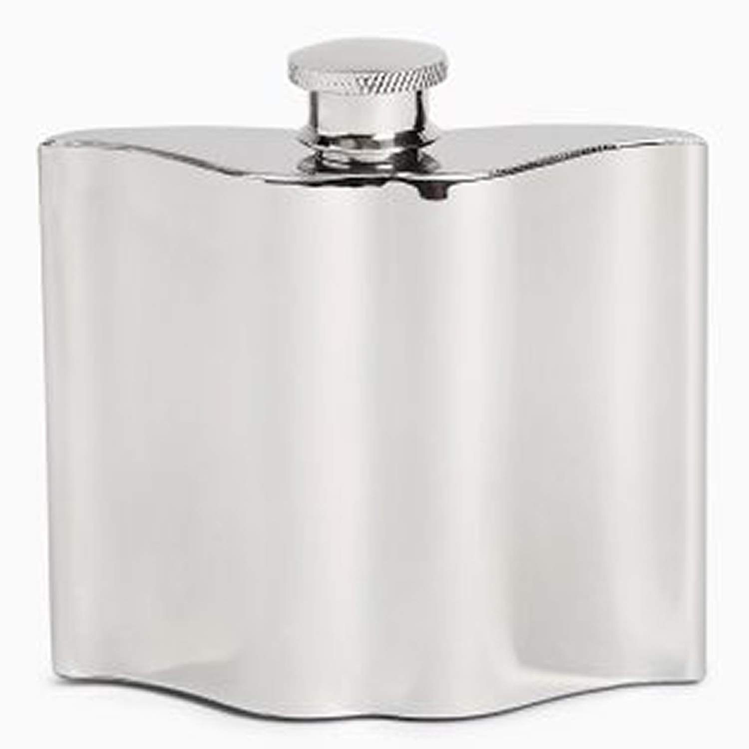 4oz Moustache Stainless Steel Hip Flask in Gift Box by CGB Giftware's Dapper Chap Collection | DES540