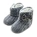 Baby Girl Soft Sole Anti Slip Prewalker Shoes Snow Boots With Bowknot