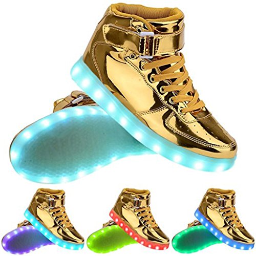 gold light up shoes for adults