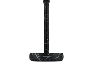 simpletome Heavy Duty Paper Towel Holder Countertop Prevent Kitchen Paper from Unraveling (Marble Black)