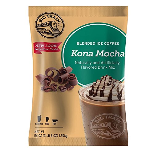 P6029 Big Train BLENDED ICE Kona Mocha Powder 3.5lbs bag