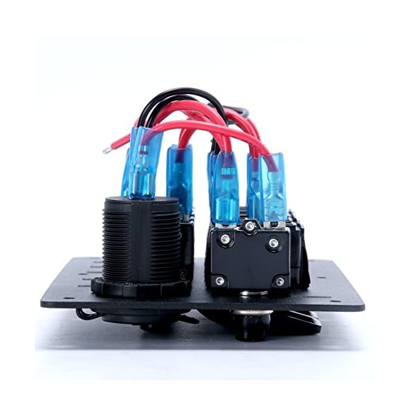 Amarine-made-5-Gang-Aluminium-LED-Rocker-CIG-Socket-Circuit-Breaker-Waterproof-Marineboatrv-Switch-Panel Amarine-made-5-Gang-Aluminium-LED-Rocker-CIG-Socket-Circuit-Breaker-Waterproof-Marineboatrv-Switch-Panel