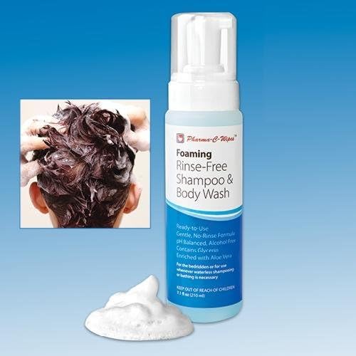 Amazon Com Pharma C Foaming Rinse Free Shampoo Body Wash 7 1oz Bottle Each Health Personal Care
