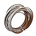 Jenia Infinity Leather Bracelet Endless Love Charm Wrap Bracelets Baroque Pearl Cuff Bracelet Boho Bracelet Jewelry Birthday Gift for Women, Lovers, Teens Girls, Mom, Sister, Wife
