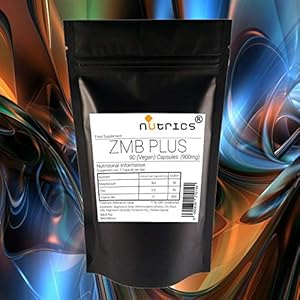 Nutrics-900mg-ZMB-Plus-Zinc-Magnesium-Vitamin-B6-90-Capsules-3-Month-Supply-Made-in-The-UK-by-Nutrics-Laboratories-Suitable-for-Halal-Kosher-Vegan-Vegetarian Nutrics® 900mg ZMB Plus Zinc Magnesium Vitamin B6 | 90 Capsules (3 Month Supply) | Made in The UK by Nutrics Laboratories | Suitable for Halal Kosher Vegan Vegetarian