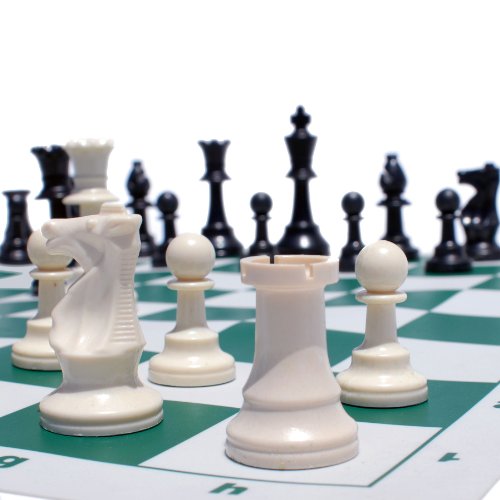 image for WE Games Complete Tournament Chess Set – Plastic Chess Pieces with G