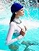 SHP-ZONE Facekini Face Kini Swimming Cap Uv Protection Face Mask Guard Head Cap Protect Some Bug Biting Jellyfish for Head or Bike Cap Block Dust (blue)