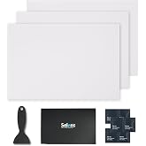 Selens 3Pcs Adhesive Light Diffuser 7.9X 11.82 inches Light Dimming Film | for LED Lights