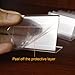 Melleco 30pcs Sign Display Holder Price Name Card Tag Label Counter Top Stand Case 7cm x 4cm