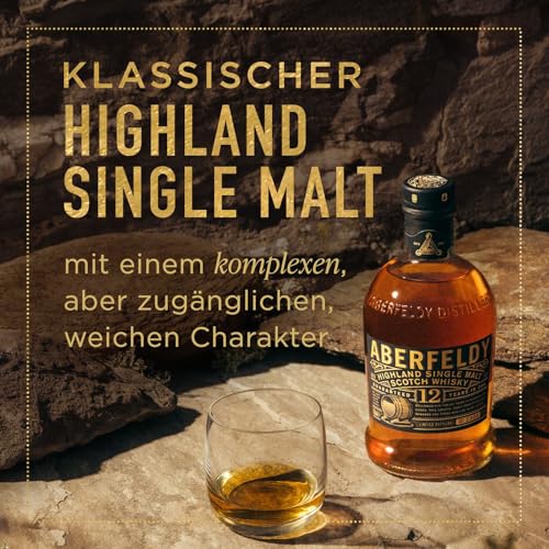 Aberfeldy 12 Jahre Single Malt Scotch Whisky, 40 Vol.-%, 70 cl/700 ml, Premium-Whisky, in vier verschiedenen Fassarten gereift thumbnail 3