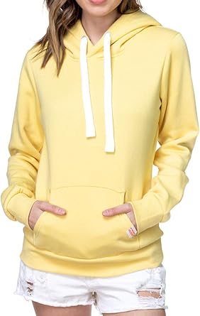 Plus size yellow hoodie Clearance