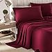 Honeymoon 1800 Brushed Microfiber Bed Sheet Set, Ultra Soft, Queen - Fuchsia