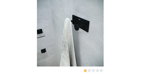 Bath+ by Cosmic Stick Colgador Doble, Metal, Negro-Mate ...