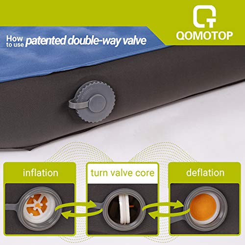OT QOMOTOP Ultra Thick 4 Inches Self Inflating Mattress Double/Single