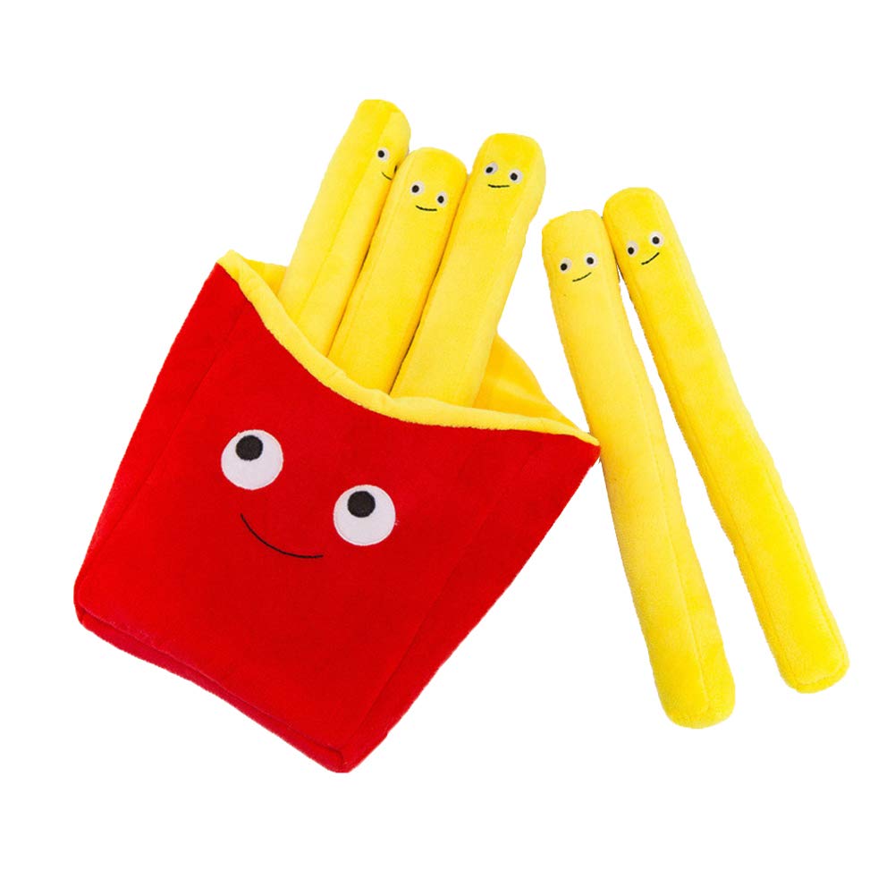 Aideal Funny Fries Plush Soft Toy Stuffed Hugging Pillow Home Office Decor Kids Adults Gifts,12 Inch