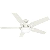 Casablanca 56 inch Correne Fresh White Ceiling Fan with LED Light Kit and Handheld Remote