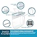Shazo 2 PC (9.5L | 321 Oz) Extra Large Bulk Food Storage Containers with Airtight Lids for Flour, Sugar, Rice, Cereal & Pasta - Leakproof, BPA-Free Plastic Canisters for Kitchen & Pantry Organization