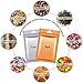 EAONE 400Pcs Mylar Zip Lock Bags, 8.5 x 13cm Double-Sided Metallic Resealable Clear Ziplock Foil Bags Food Storage Bags Hanging Storage Pouch Multicolor(Black, Green, Blue, Gold)