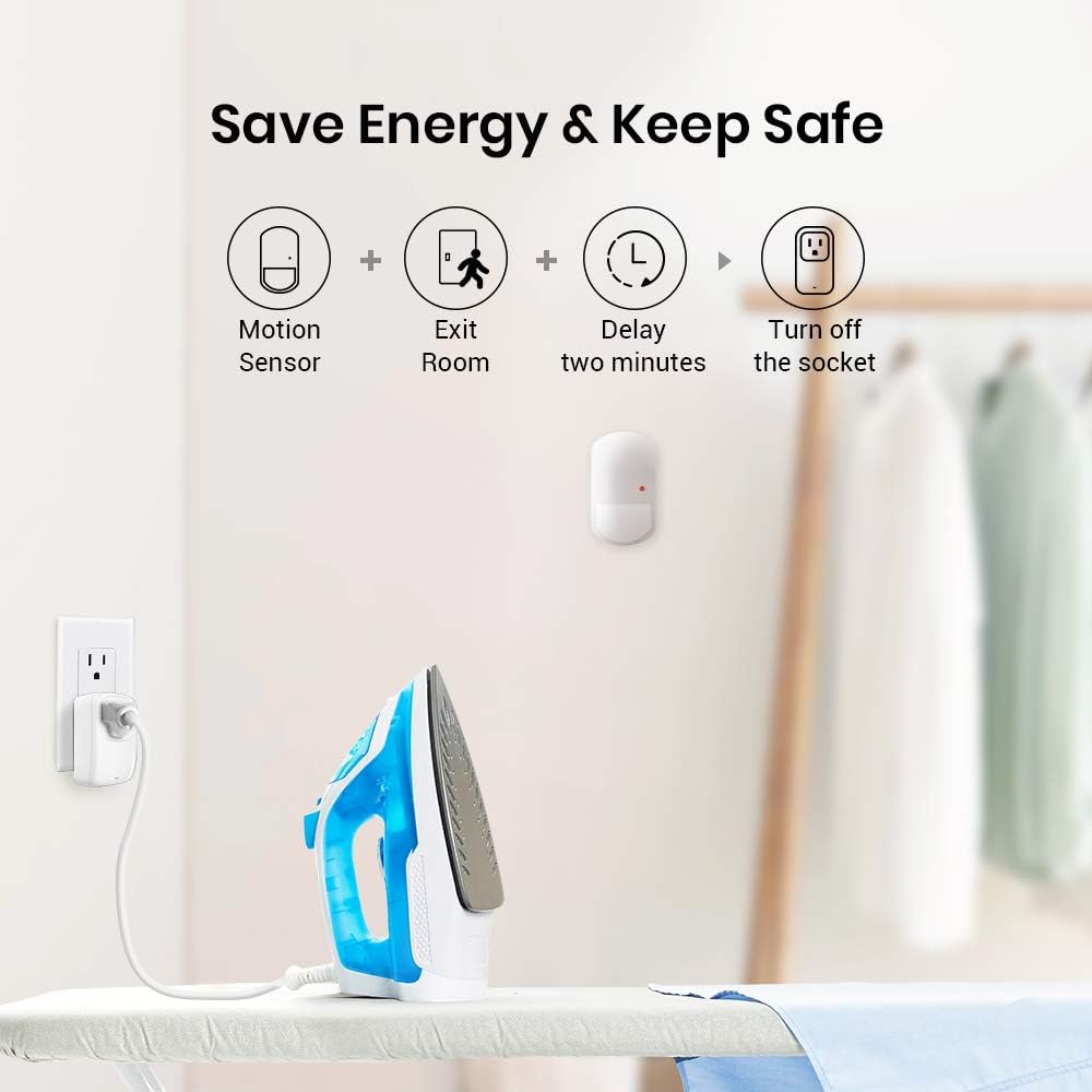 BroadLink Smart Motion Sensor, PIR for Home Automation, Works with IFTTT and Alexa Routines. Wireless Trigger Smart Home Devices and Scenes, Occupancy Lighting, S3 hub Included - - 