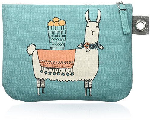 Danica Studio Zipper Pouch, Large, Llamarama
