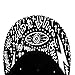 Kingfansion Unisex Vintage Baseball Flat Bill Hat Hippie Eye Hiphop Adjustable Cap