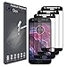[3 Pack] LK Screen Protector for Motorola Moto X4/Moto X (4th Generation), [Full Cover] Tempered Glass 9H Hardness, Anti Scratch (Black)