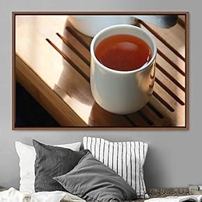 signwin Framed Canvas Wall Art Cup of Tea...